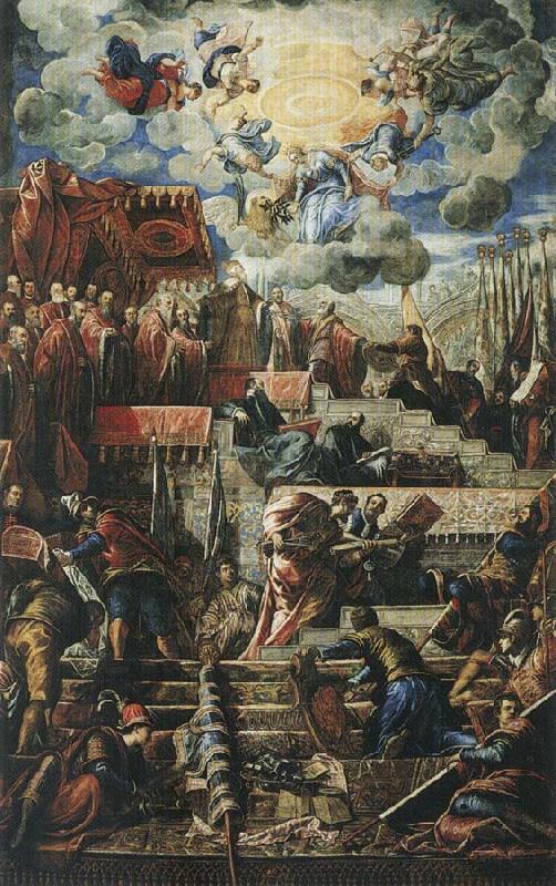 TINTORETTO, Jacopo The Voluntary Subjugation of the Provinces oil painting image